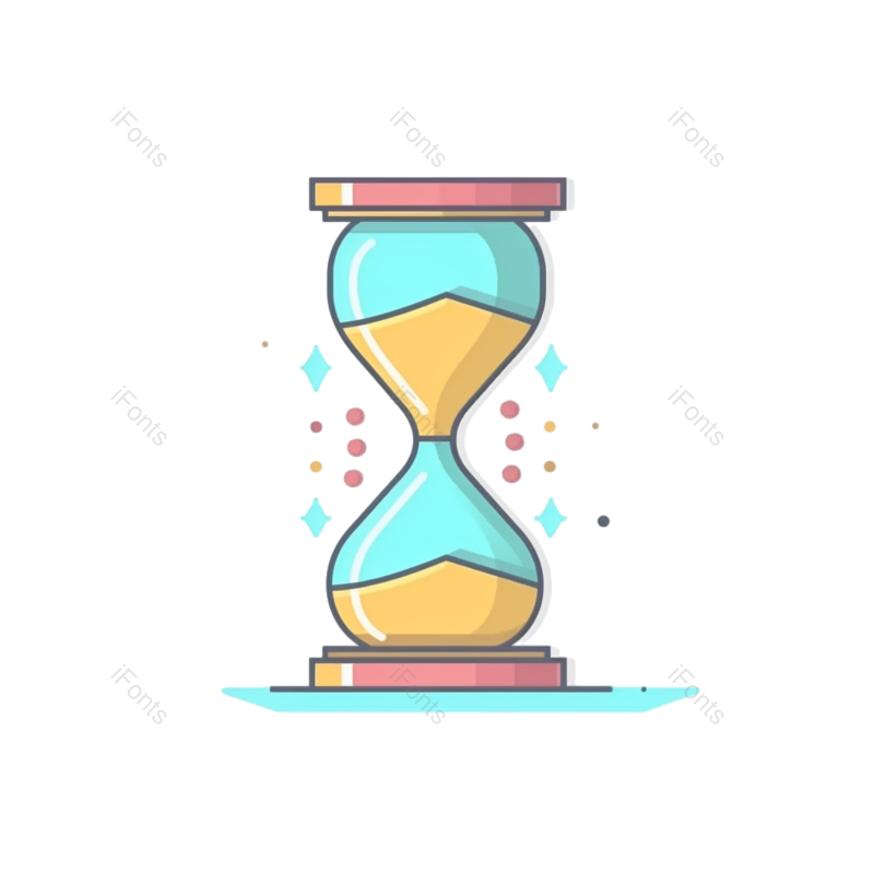 沙漏图片,白色元素,白色背景PNG,标志免抠素材